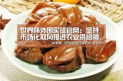世界杯外围买球官网：坚持市场化取向推进农业供给侧结构性改革